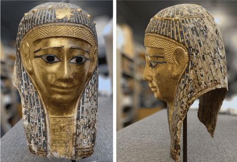 image du masque funeraire egyptien